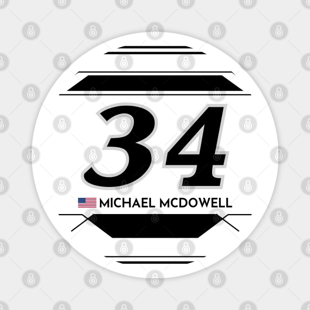 Michael McDowell #34 2023 NASCAR Design Magnet by AR Designs 